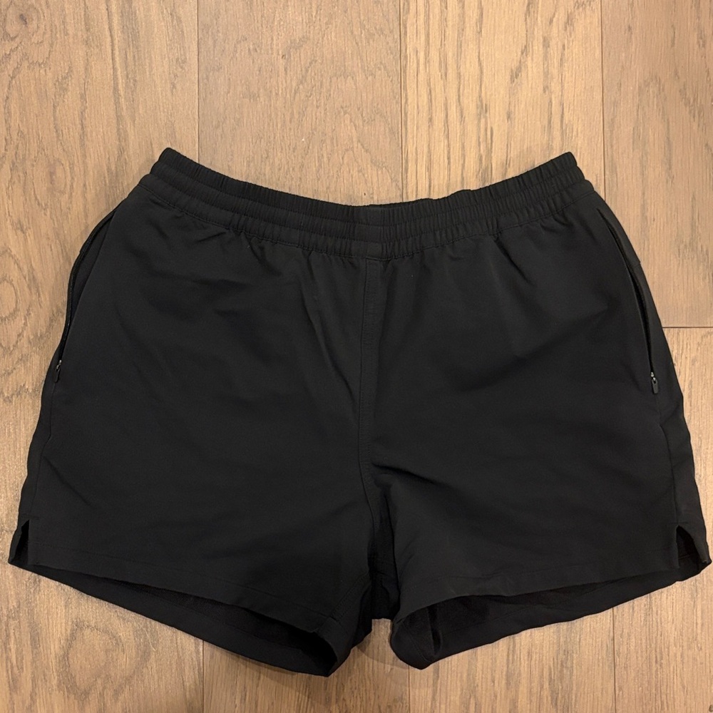 Outdoor Voices Black Athletic Shorts with Zip Pockets